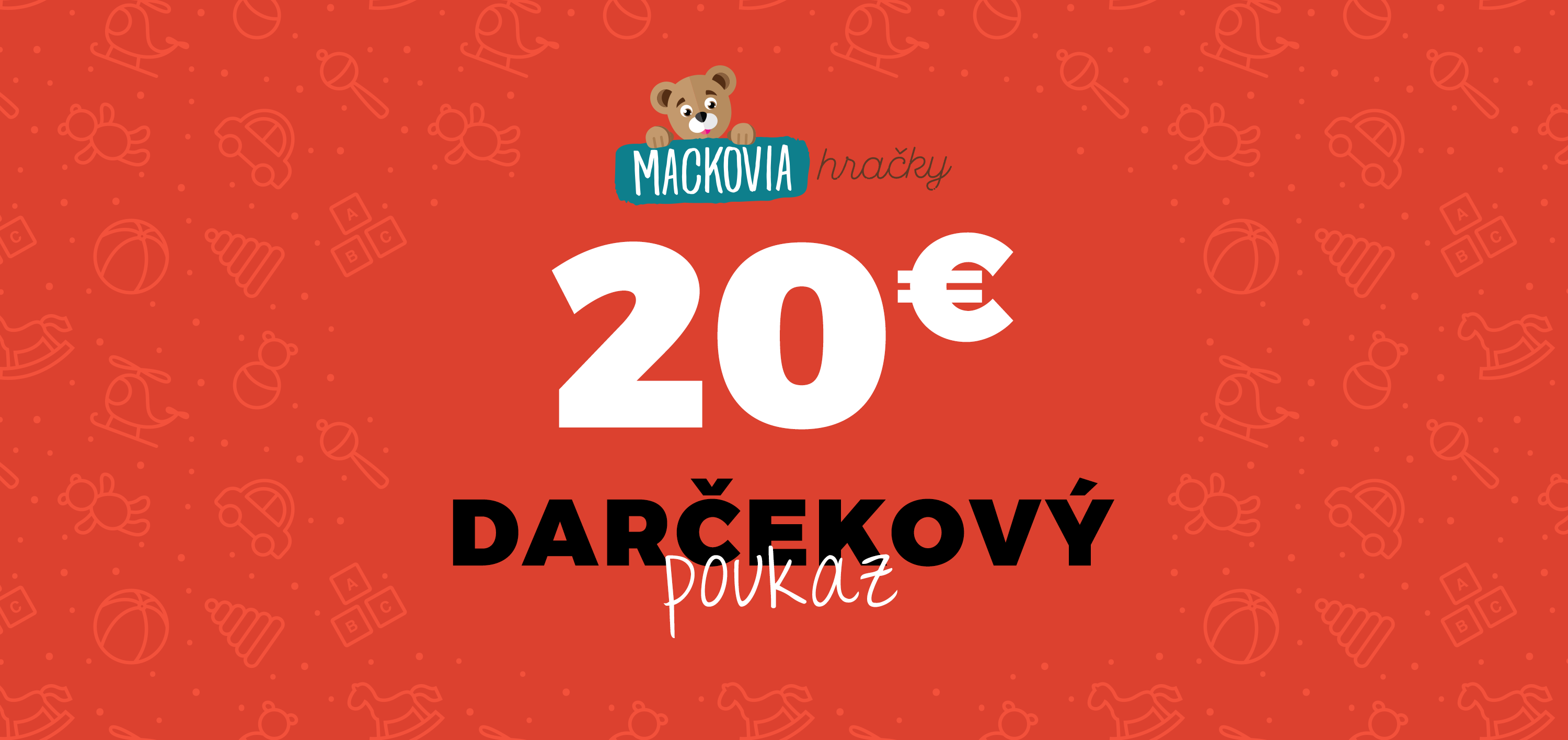 Darčekové kupóny - Darčekový poukaz 20€ 