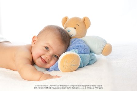 Plyšoví medvědi - Plyšový medvídek Plume-Patchwork Blue Bear Kaloo - 3