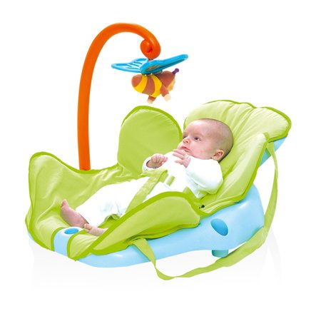 Dětské sedačky - Lehátko Cotoons Smoby s motýlkem pro nejmenší modro-zelené_1
