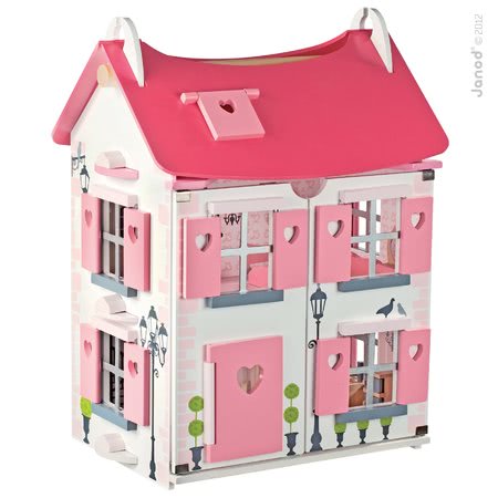 Domečky pro panenky - Dřevěný domeček pro panenky Mademoiselle Doll 's House Janod - 1