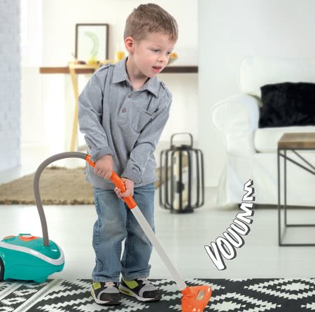 Jocuri de uz casnic - Set cărucior de curăţat cu aspirator electronic Clean Smoby - 5