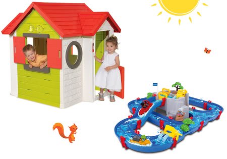 Spielhäuser mit Wasserrutsche - Set Häuschen My Neo House DeLuxe Smoby - 34