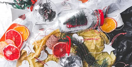 Rožno izdelan božič: 5 preprostih božičnih okraskov