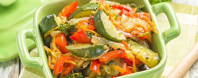 Casserole d'aubergines à la rouget et pesto de basilic