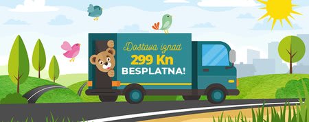 Besplatna dostava za kupnju iznad 299 kn još nije završila!