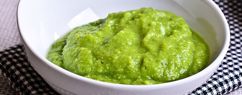 Purée de haricots verts