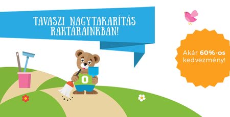 Tavaszi nagytakarítás raktárainkban – akár 60% kedvezmény