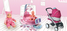 Kočíky od 18 mesiacov - Kočík pre bábiku Maxi Cosi & Quinny 3v1 Smoby (65,5 cm rúčka) ružovo-modrý_5
