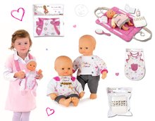 Păpuși cu accesorii seturi - Set păpuşă Baby Nurse din Ediţie aurie Smoby 32 cm, pijama, suport pentru înfăşat, marsupiu şi scutece_13