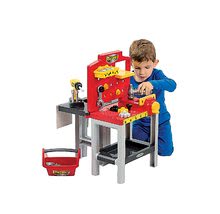 Workbench playsets - Mecanics Écoiffier Workshop with tools and 32 accessories, red, 18 months and over_1