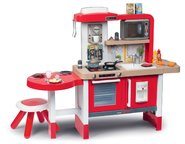 Kuchyňky pro děti sety - Set kuchyňka rostoucí s tekoucí vodou a mikrovlnkou Tefal Evolutive Smoby a dřevěný fotbalový stůl BBF Champions_8
