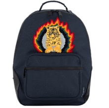 Genți și ghiozdane școlare - Geantă școlară rucsac Backpack Bobbie Tiger Flame Jeune Premier design ergonomic de lux 41*30 cm_1