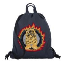 Sacchetti per pantofole - Sacca scuola City Bag Tiger Flame Jeune Premier ergonomica e con design di lusso 40*36 cm_0
